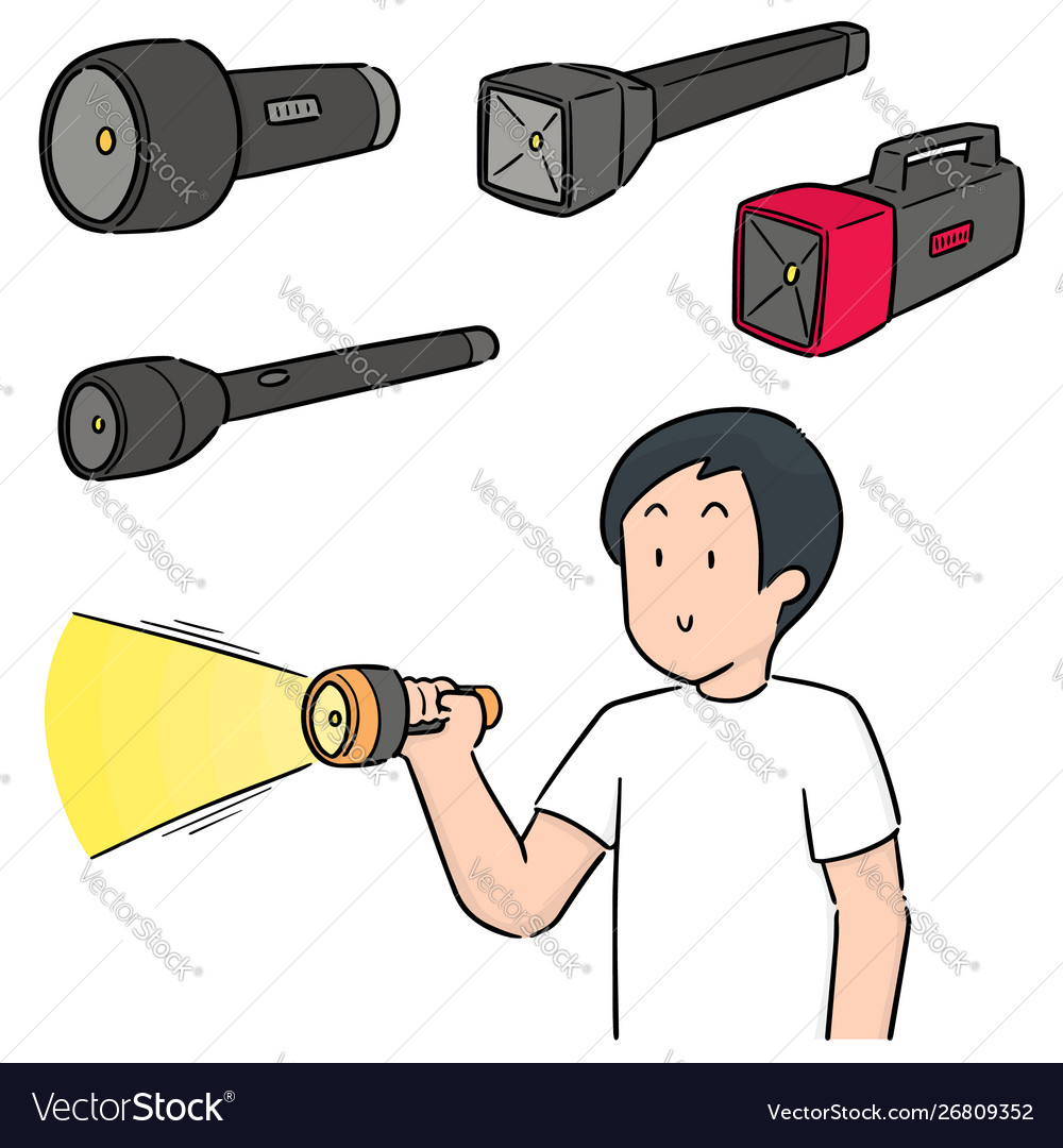 Set torch vector image Set torch