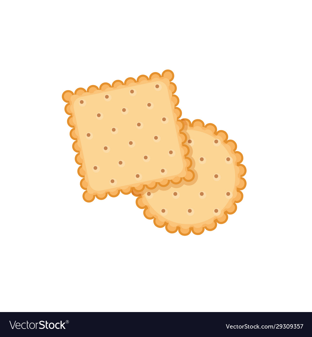 Biscuit cookie cartoon Royalty Free Vector Image