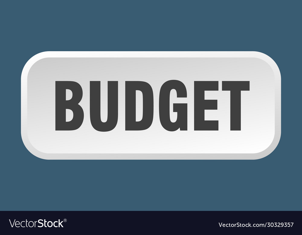 Budget button square 3d push