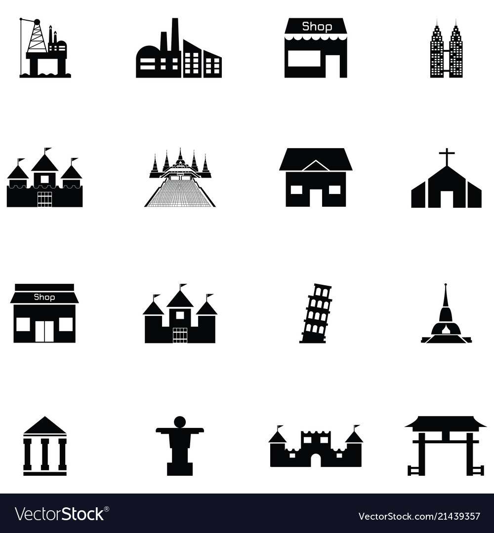 Building icon set