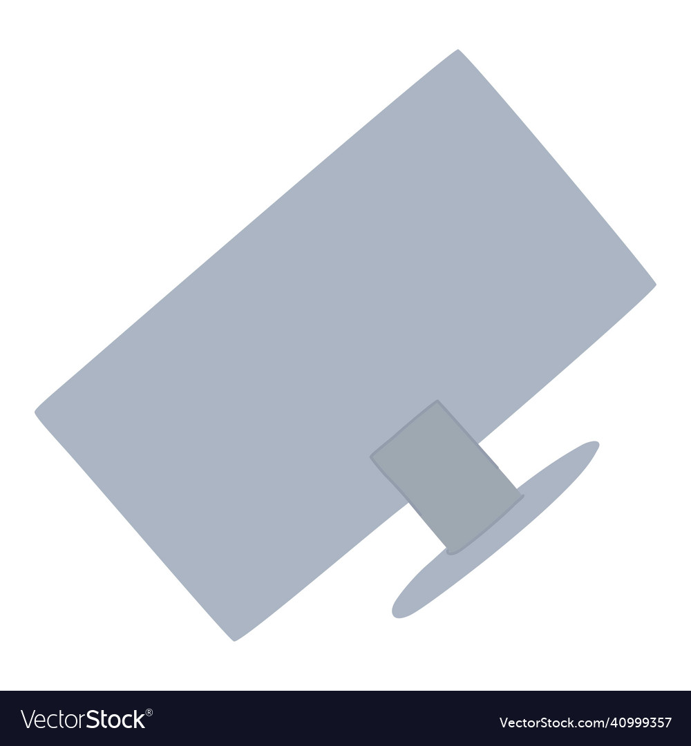 Computer monitor falling down with different vector image Computer monitor falling down with different