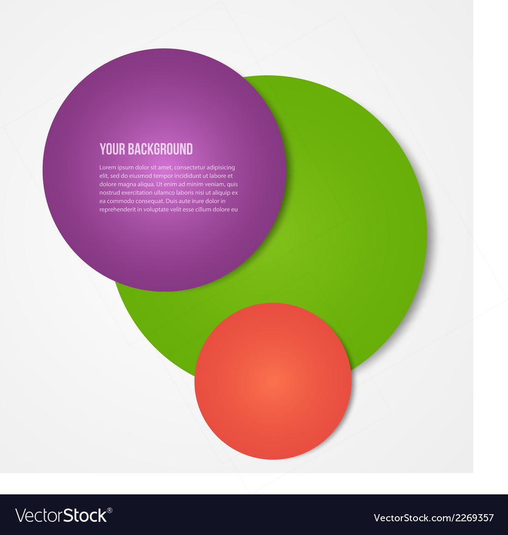 Infographics circles template design Royalty Free Vector