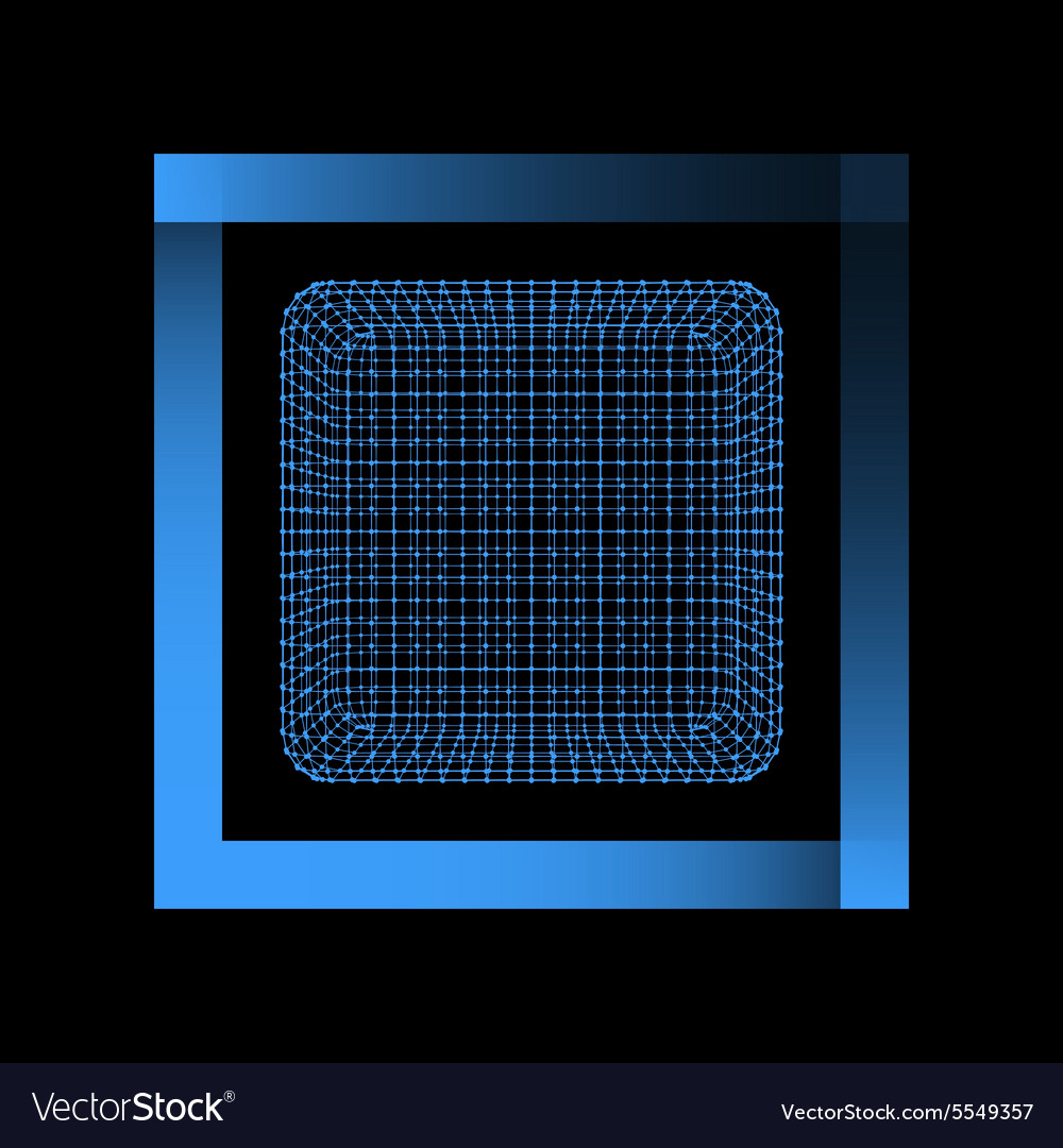 Mesh polygonal background scope of lines and dots