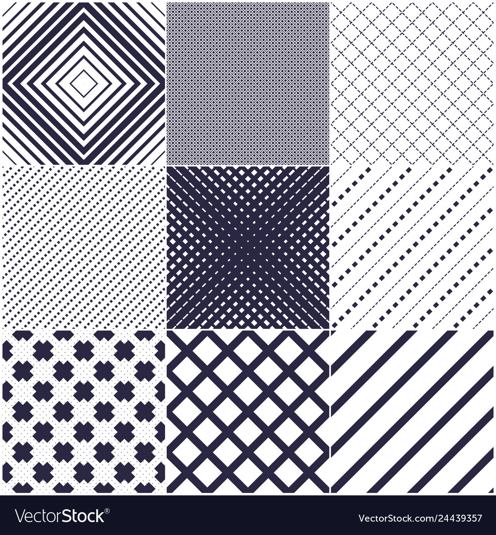 Minimal lines seamless patterns set abstract