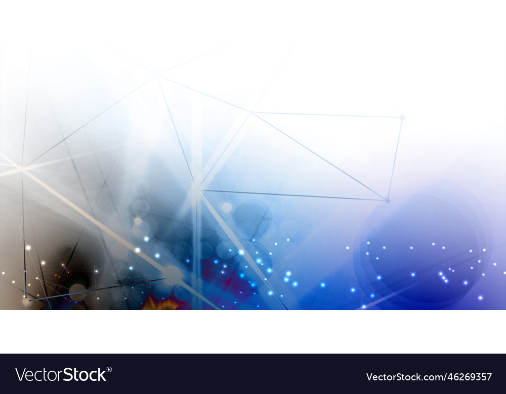Neural network concept connected cells with links vector image Neural network concept connected cells with links