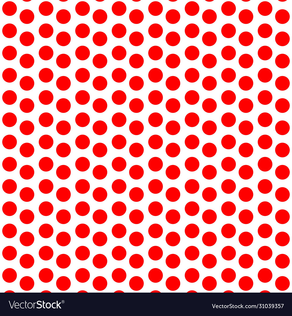 Red circles pattern on white background Royalty Free Vector