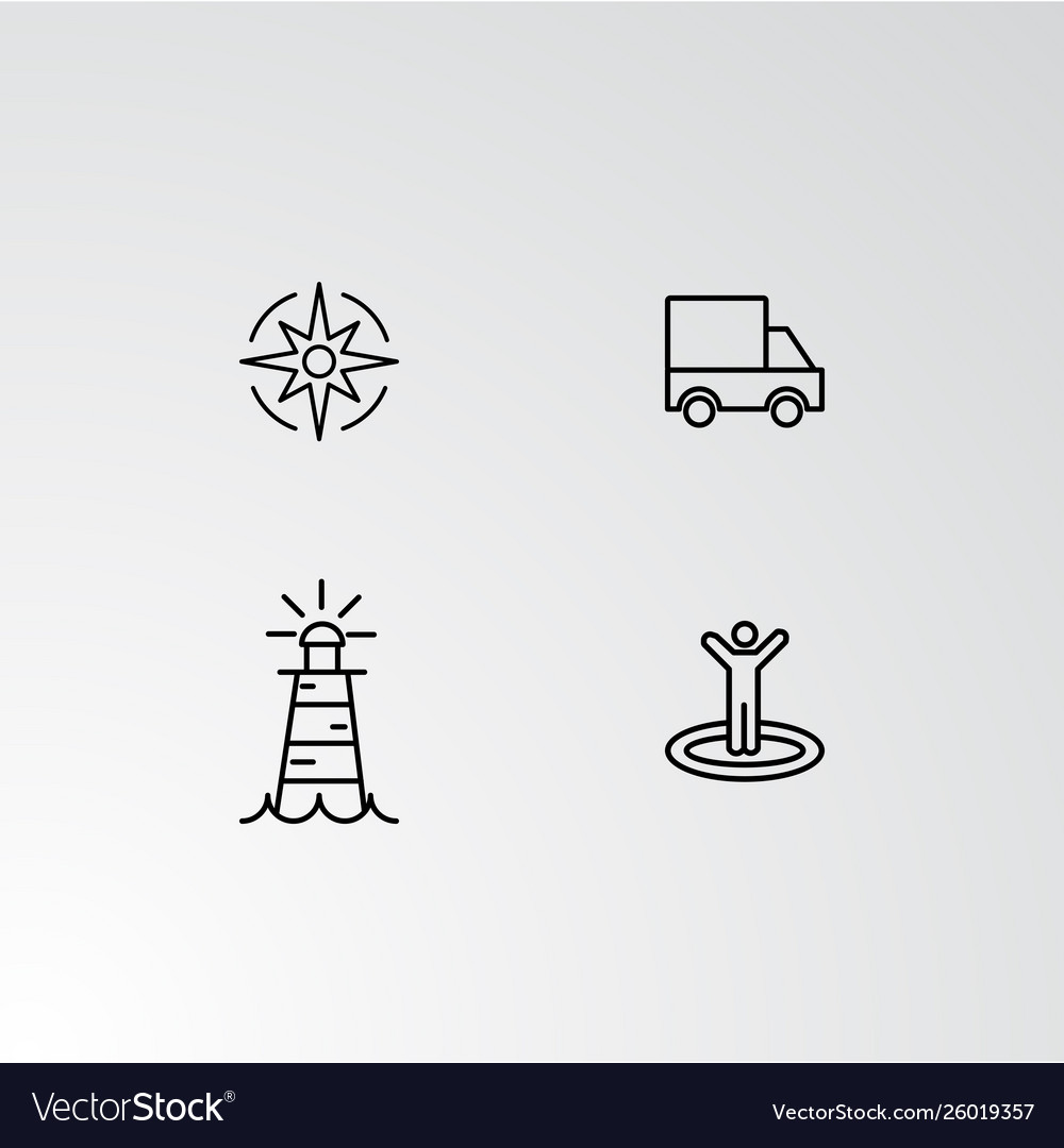 Set 4 perfect icons for navigation