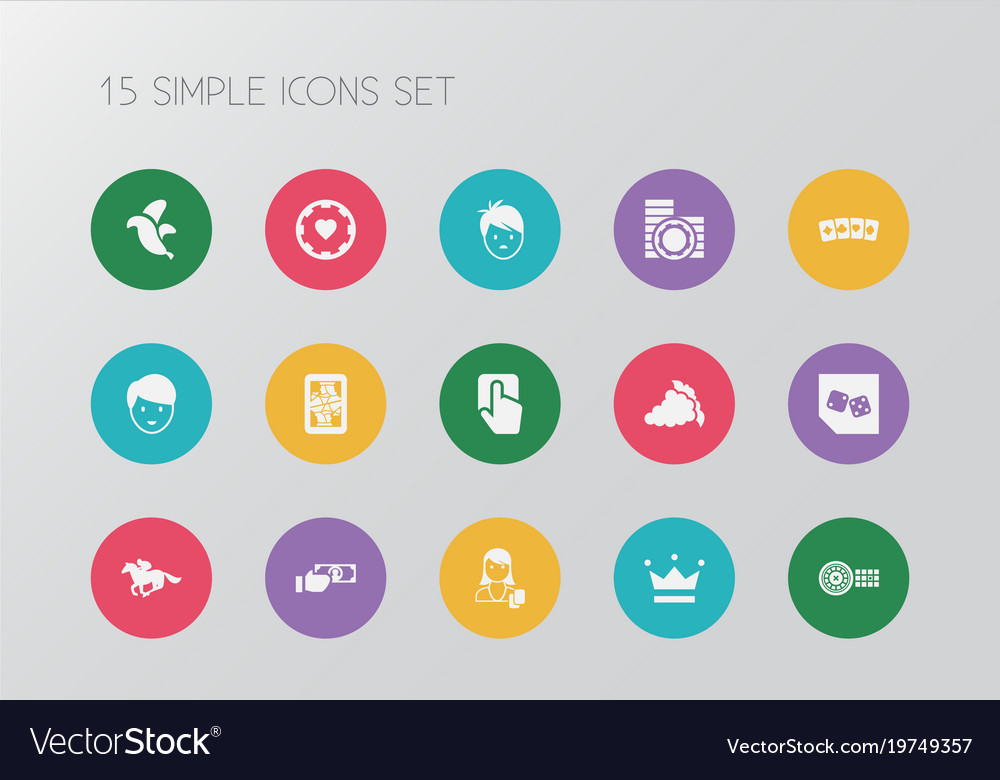 Set of 15 editable game icons includes symbols