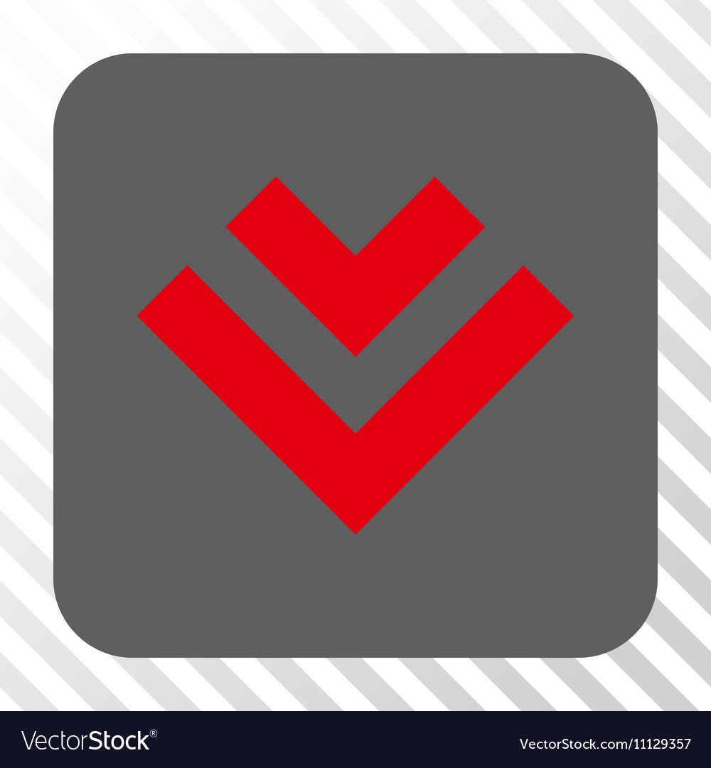 Shift down rounded square button
