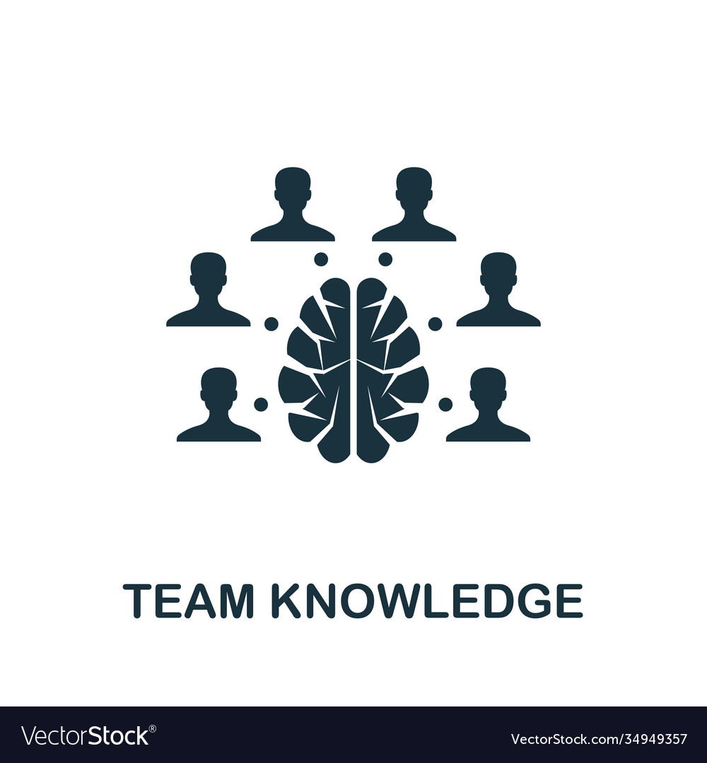 Team knowledge icon simple element from agile vector image Team knowledge icon simple element from agile