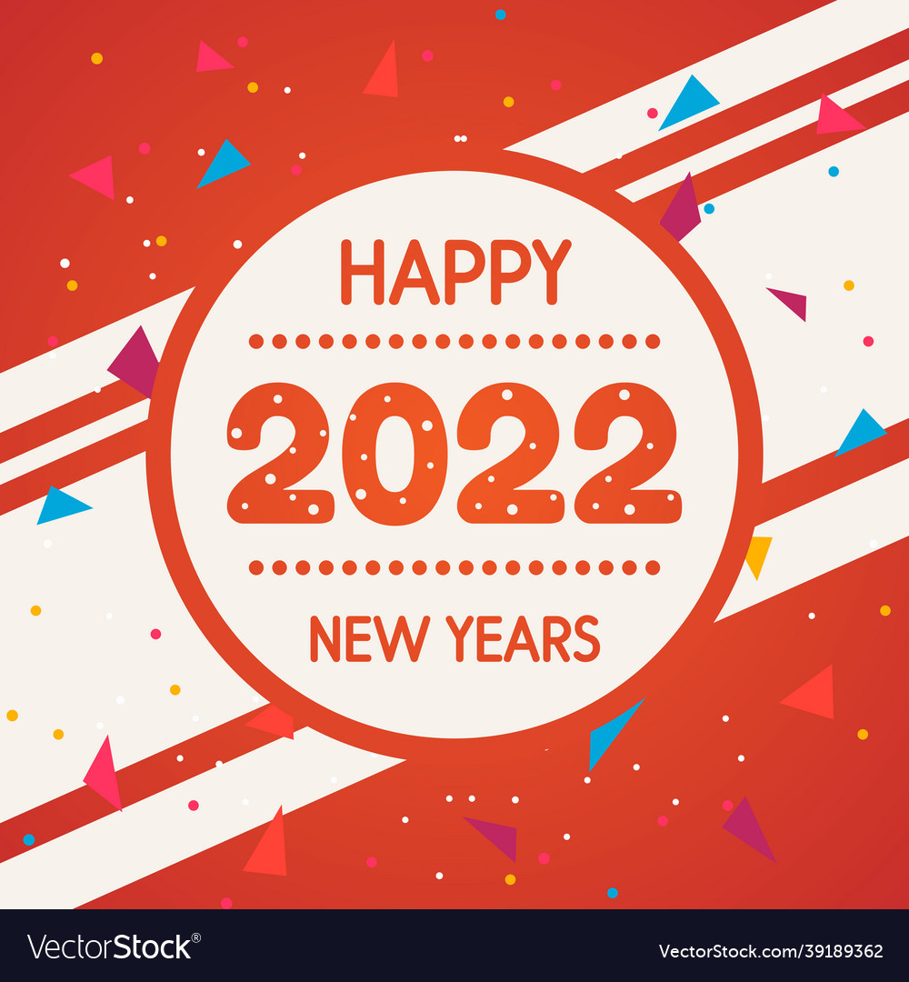 2022 happy new year simple design