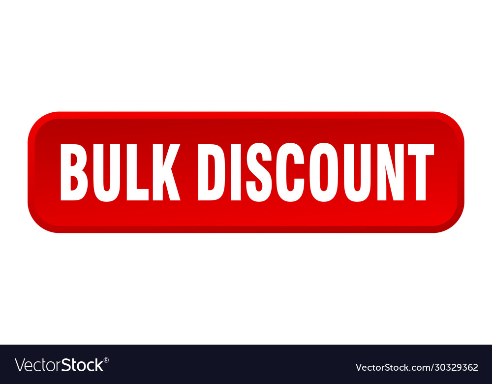 Bulk discount button square 3d push