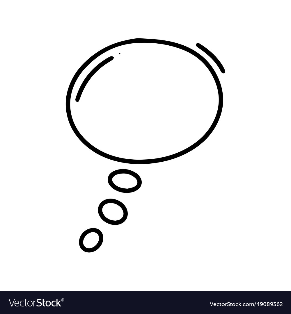 Comic bubble chat icon element Royalty Free Vector Image