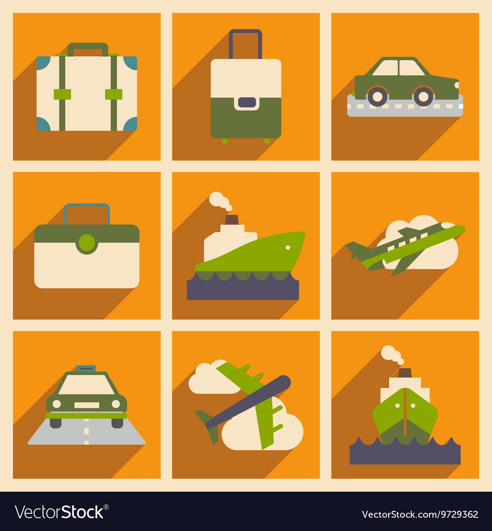 Flat with shadow concept and mobile application