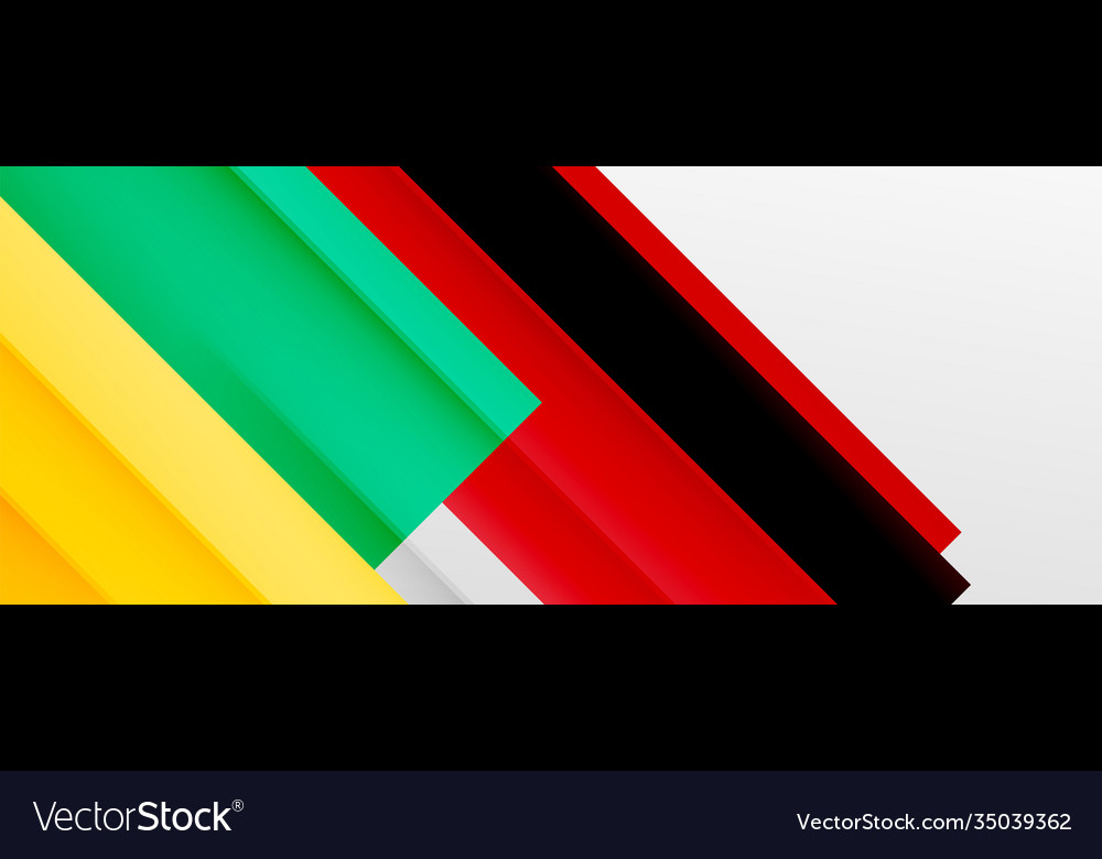 Geometric abstract backgrounds with shadow lines vector image Geometric abstract backgrounds with shadow lines