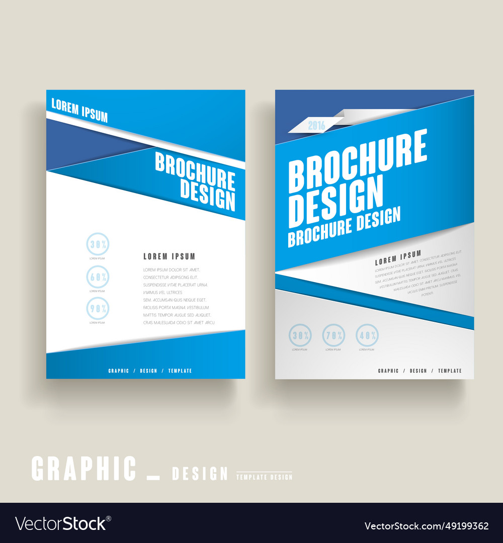 Modern brochure template Royalty Free Vector Image