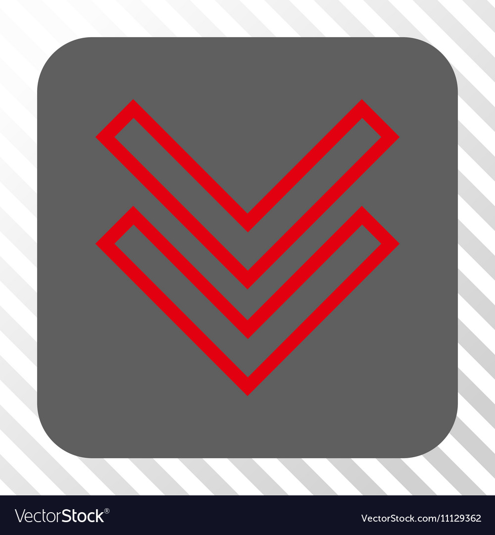 Shift down rounded square button