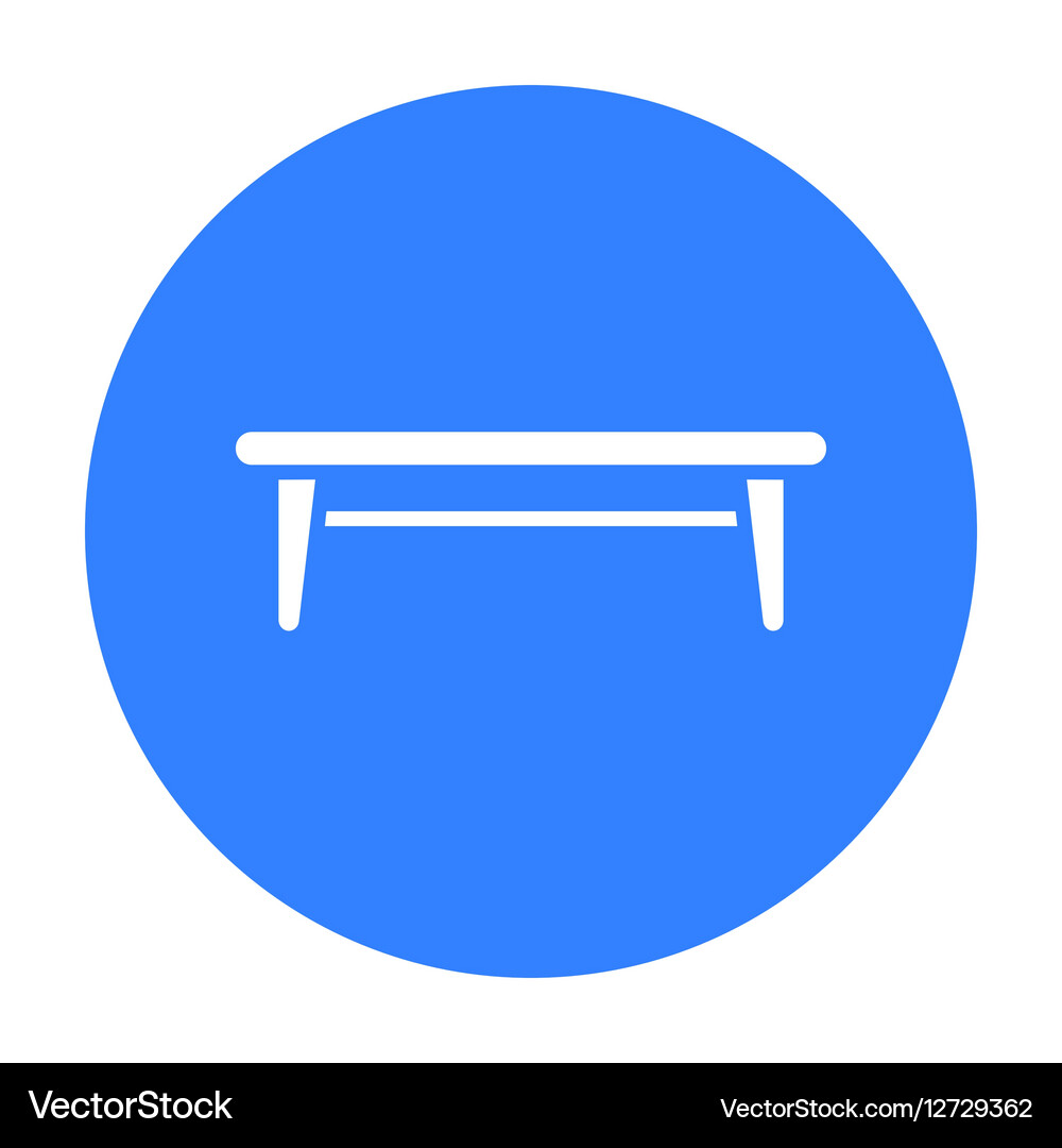 Table icon of for web Royalty Free Vector Image