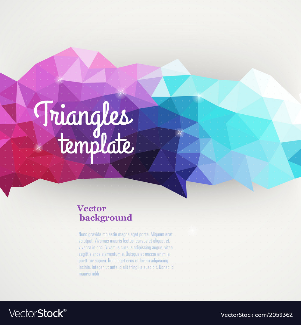 Triangle pattern background triangles