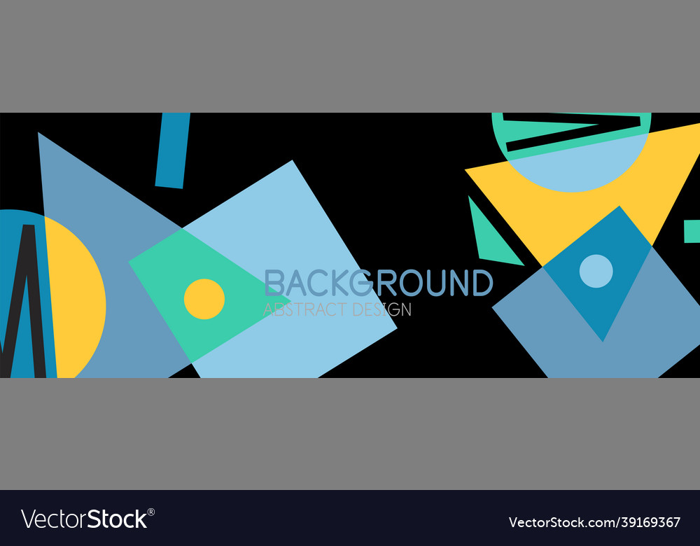 Abstract background with blocks lines geometric Vector Image Abstract background with blocks lines geometric