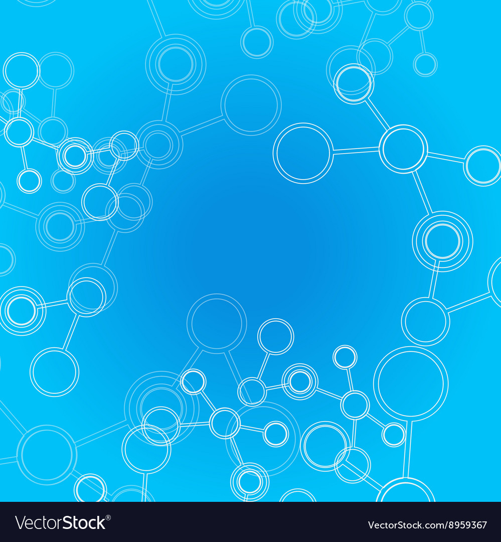 Abstract Molecular Network Background
