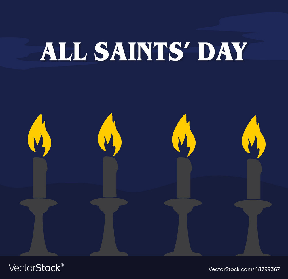 All Saints Day Royalty Free Vector Image - Vectorstock