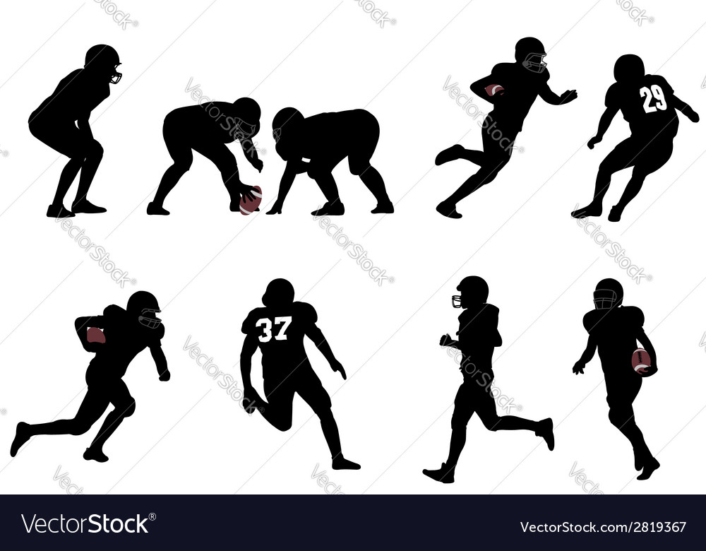 American football Royalty Free Vector Image - VectorStock