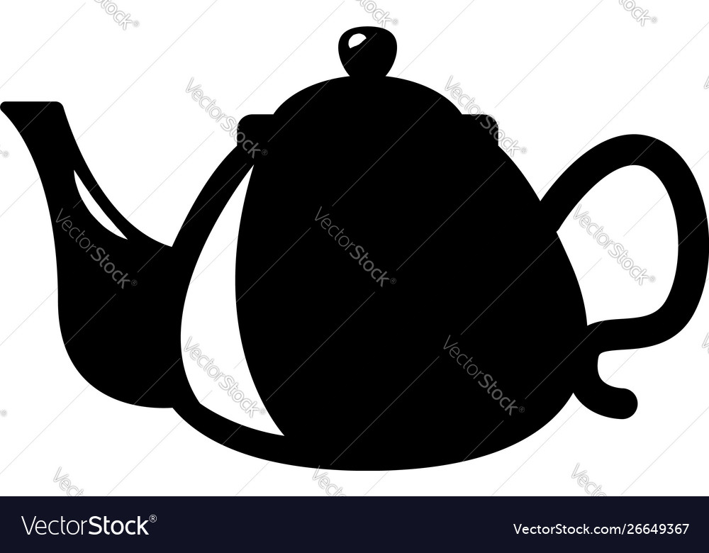 Coffee kettle isolated on white design element Vector Image