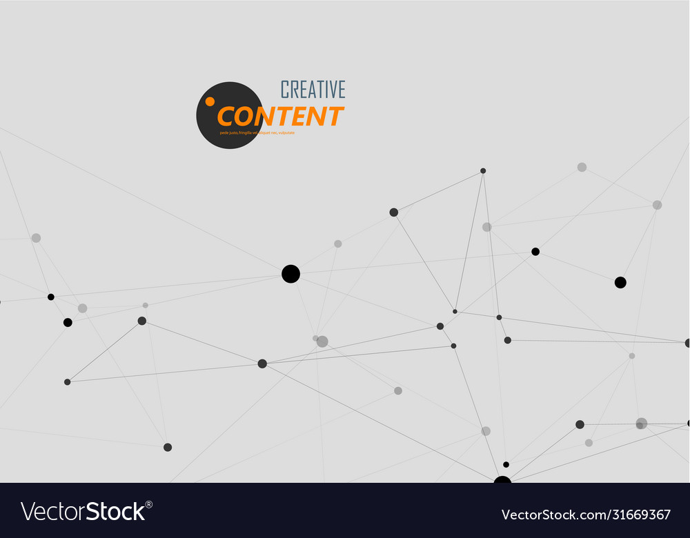 Connection structure and network abstract vector image Connection structure and network abstract