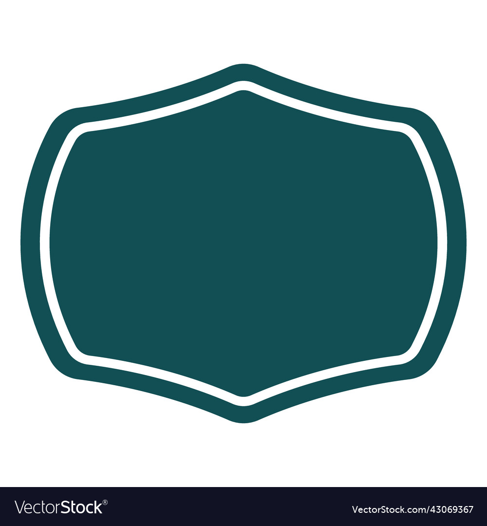 Flat green label Royalty Free Vector Image - VectorStock