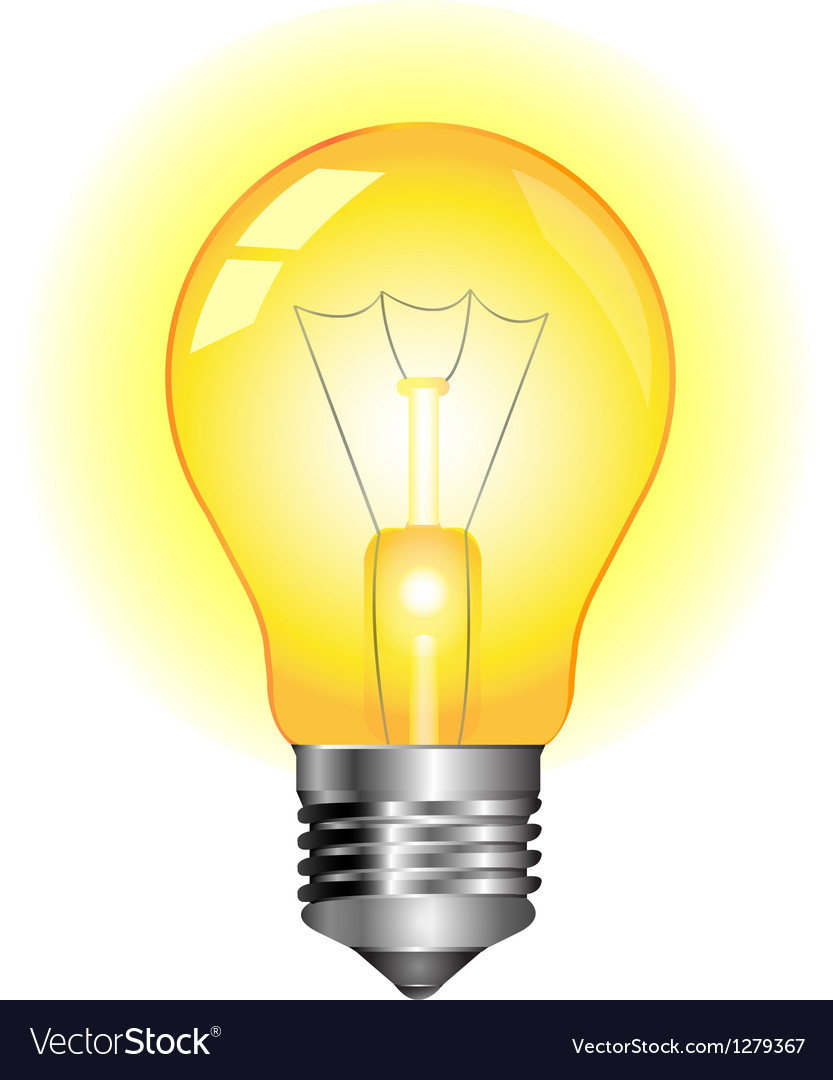 yellow light bulb