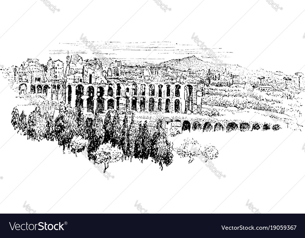 Palatine from the aventine most ancient parts