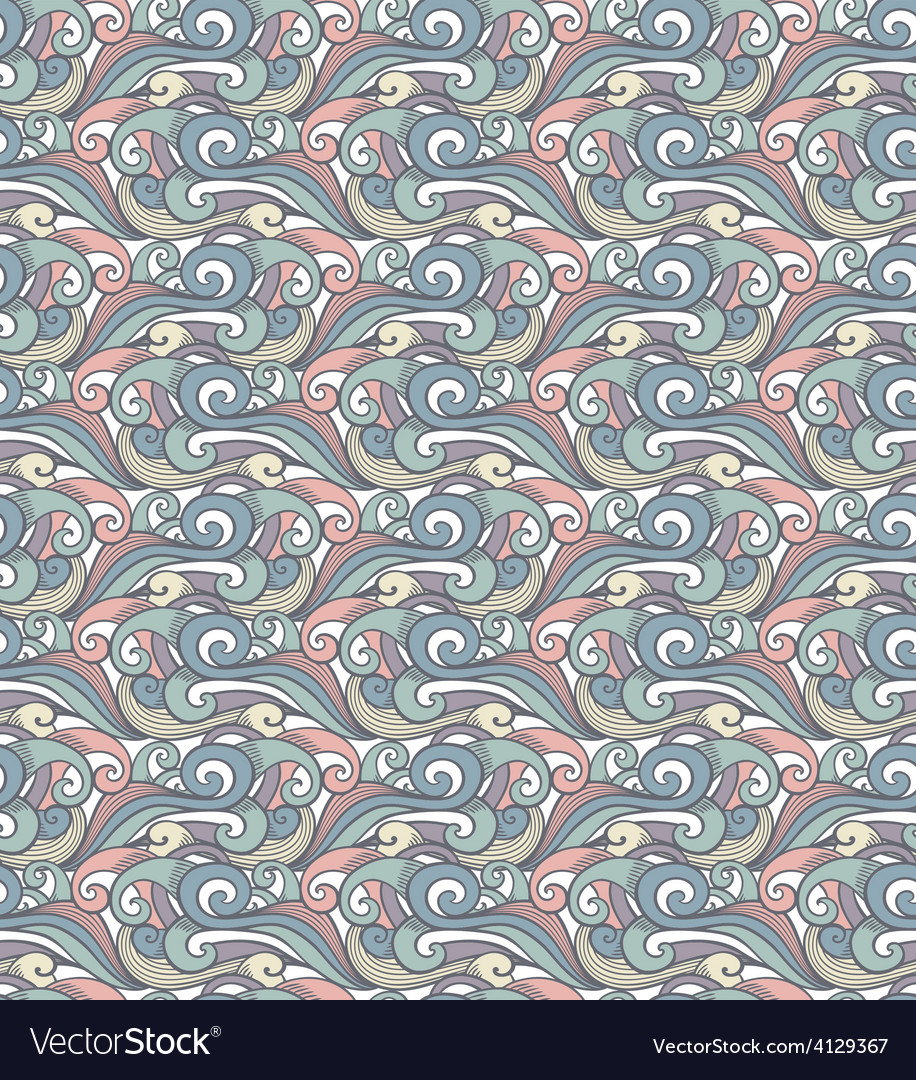 Seamless abstract wave pattern