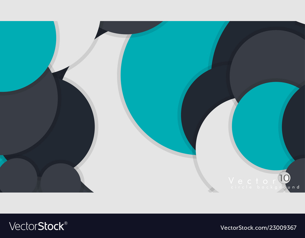 Simple and colorful circles background design vector image Simple and colorful circles background design