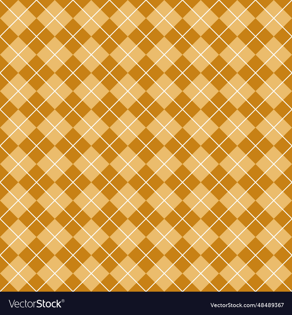 Simple yellow seamless argyle pattern
