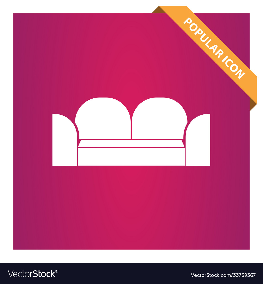 Sofa icon for web and mobile