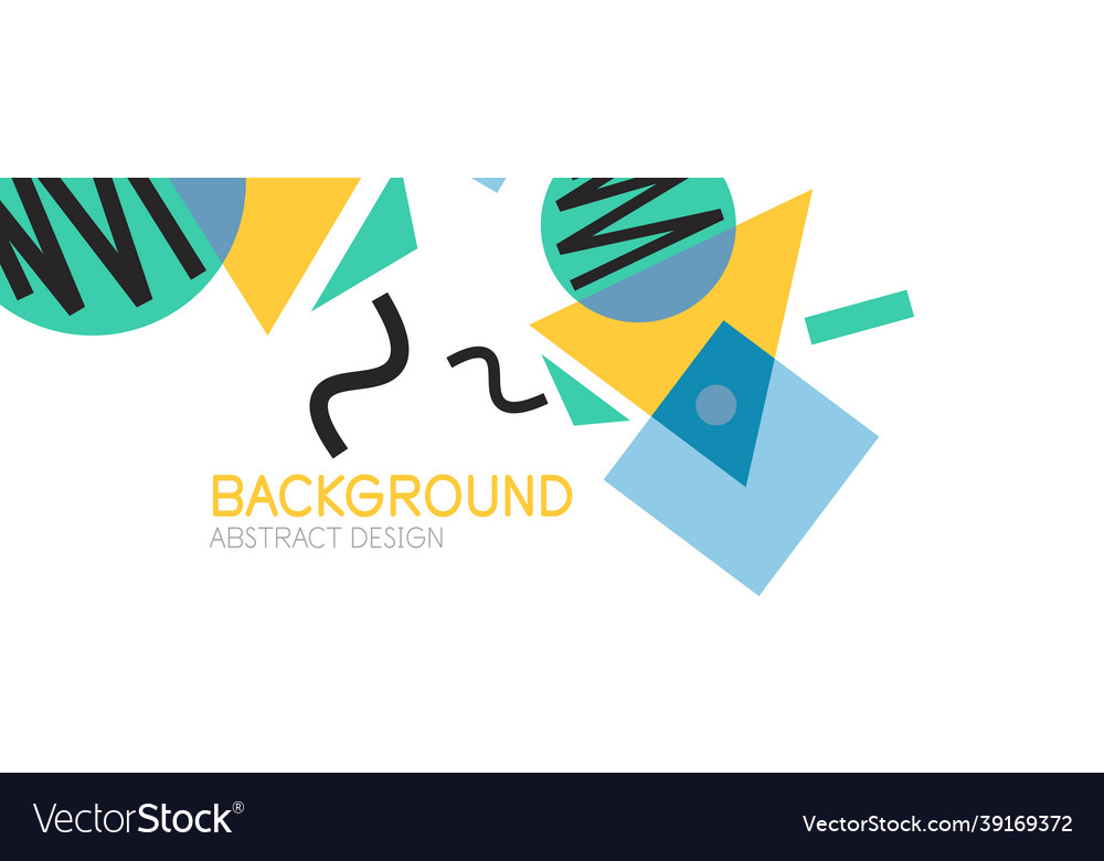 Abstract background blocks lines triangles vector image Abstract background blocks lines triangles