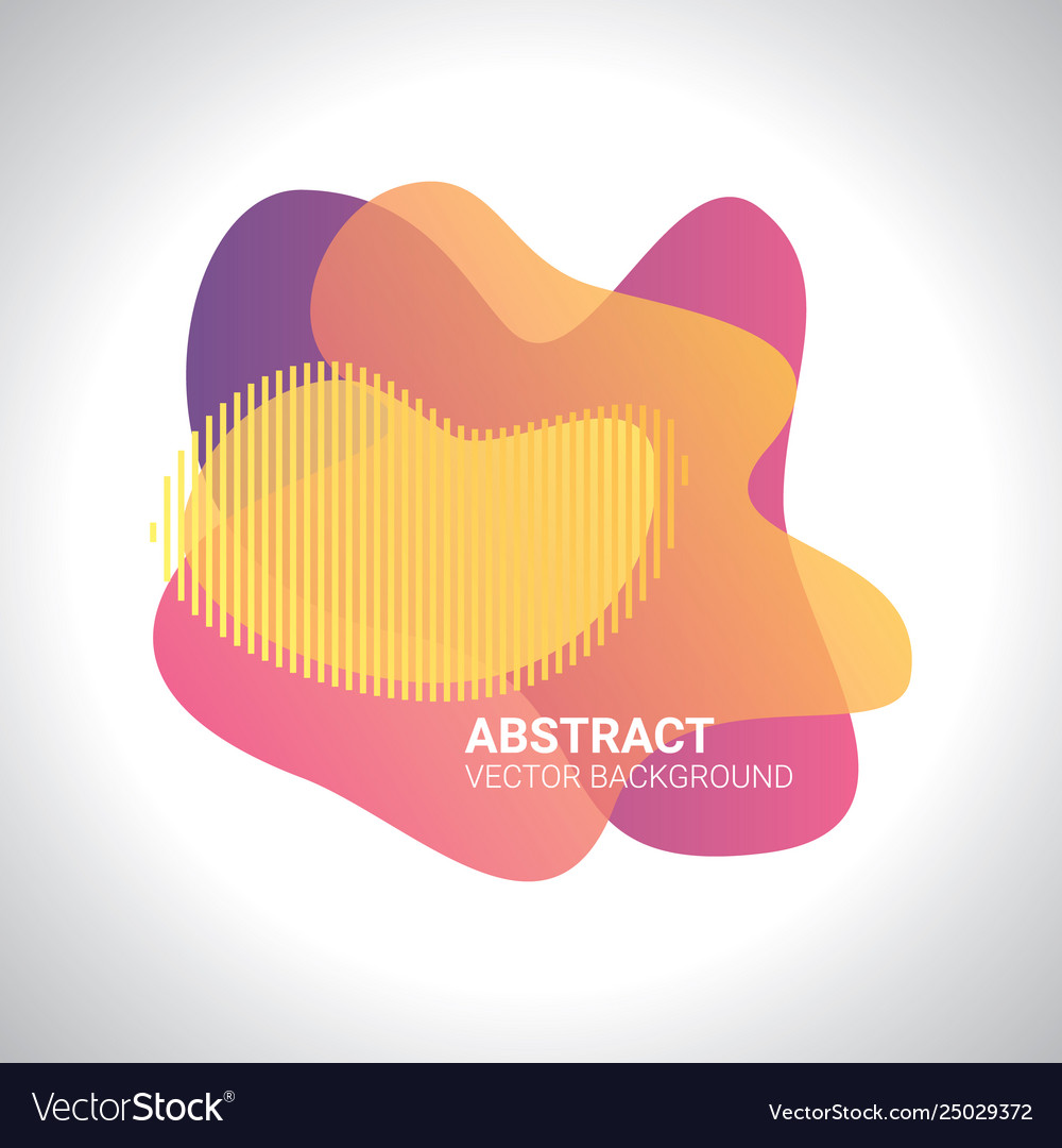 Abstract blur free form shapes color gradient