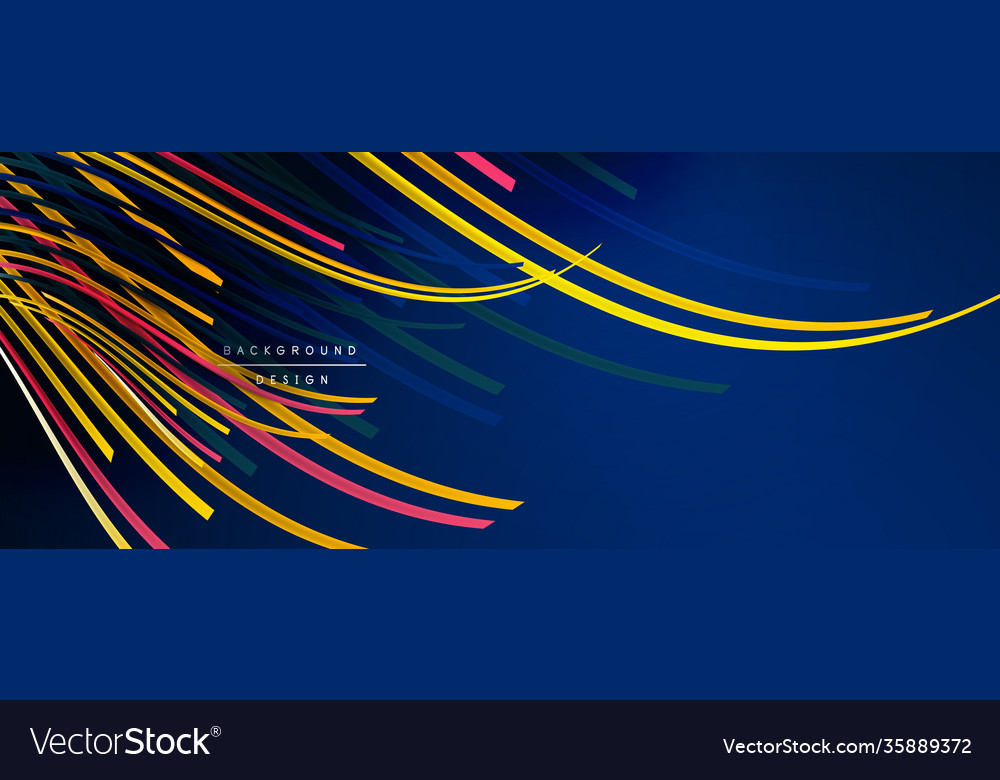 Abstract colorful lines background Royalty Free Vector Image