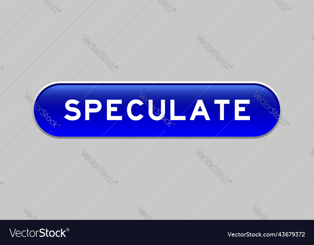 Blue color capsule shape button with word