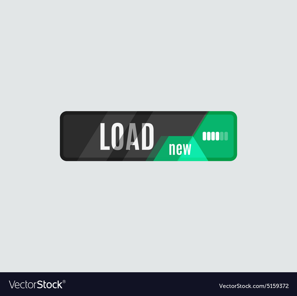 Load button futuristic hi-tech ui design