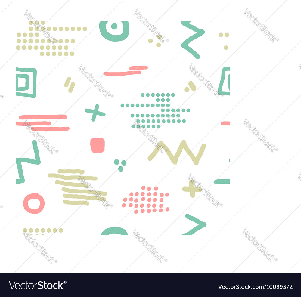 Modern hand draw abstract seamless pattern