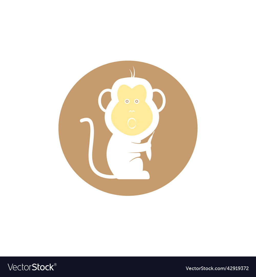 Monkey icon design element