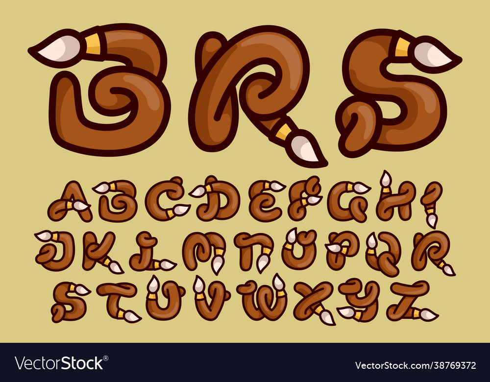 Paint Brush Alphabet