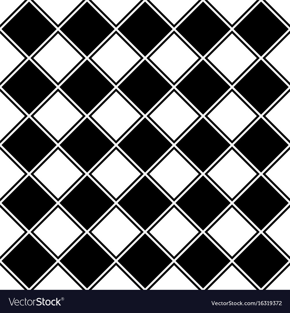 Repeating abstract black and white square pattern