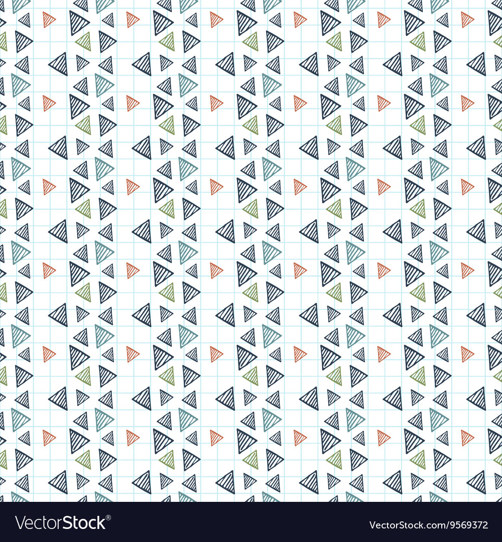 Seamless pattern of triangles primed
