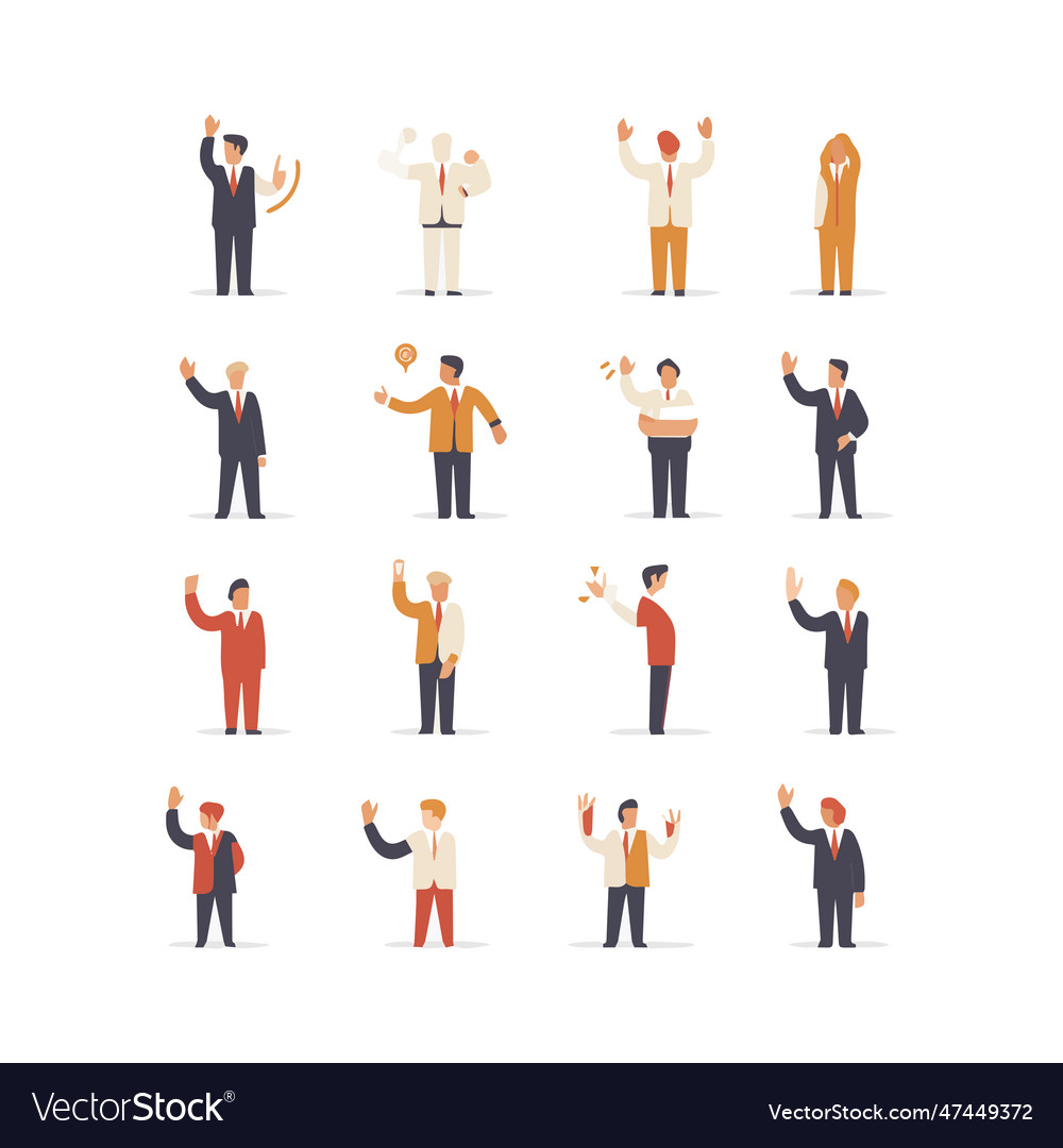 Set of hands showing different gestures palm Vector Image Set of hands showing different gestures palm
