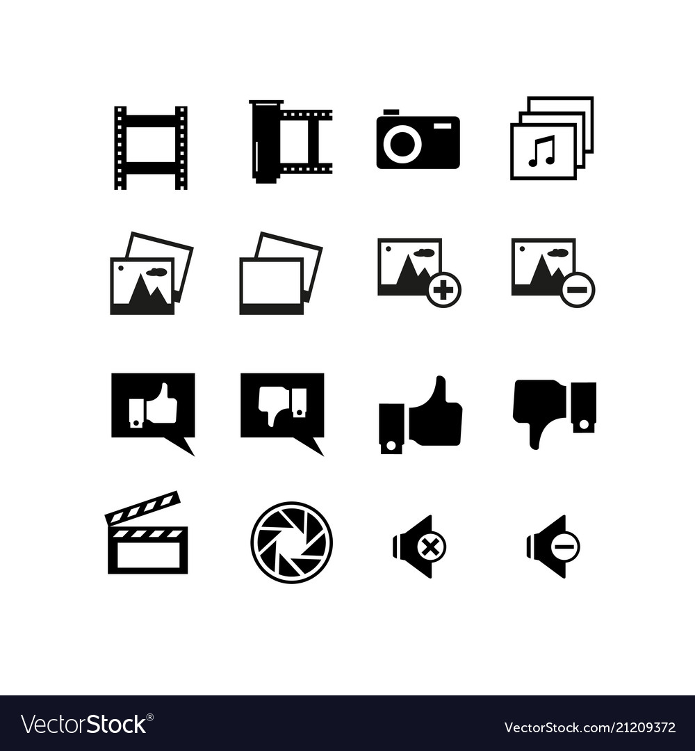 Simple set of approve related line icons