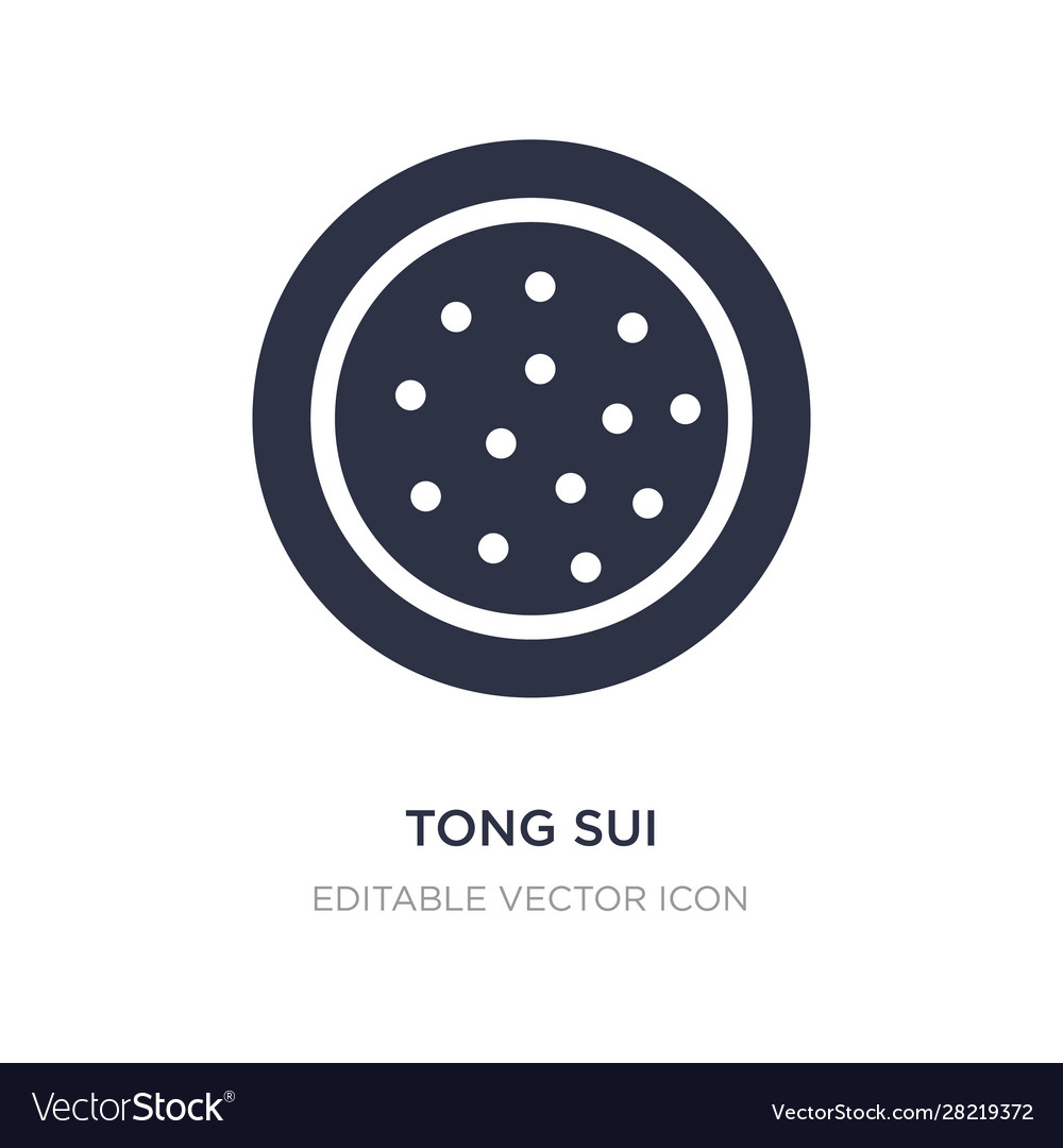 Tong sui icon on white background simple element
