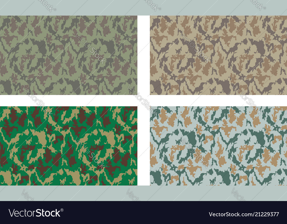 Camouflage pattern design with different color Vector Image Camouflage pattern design with different color